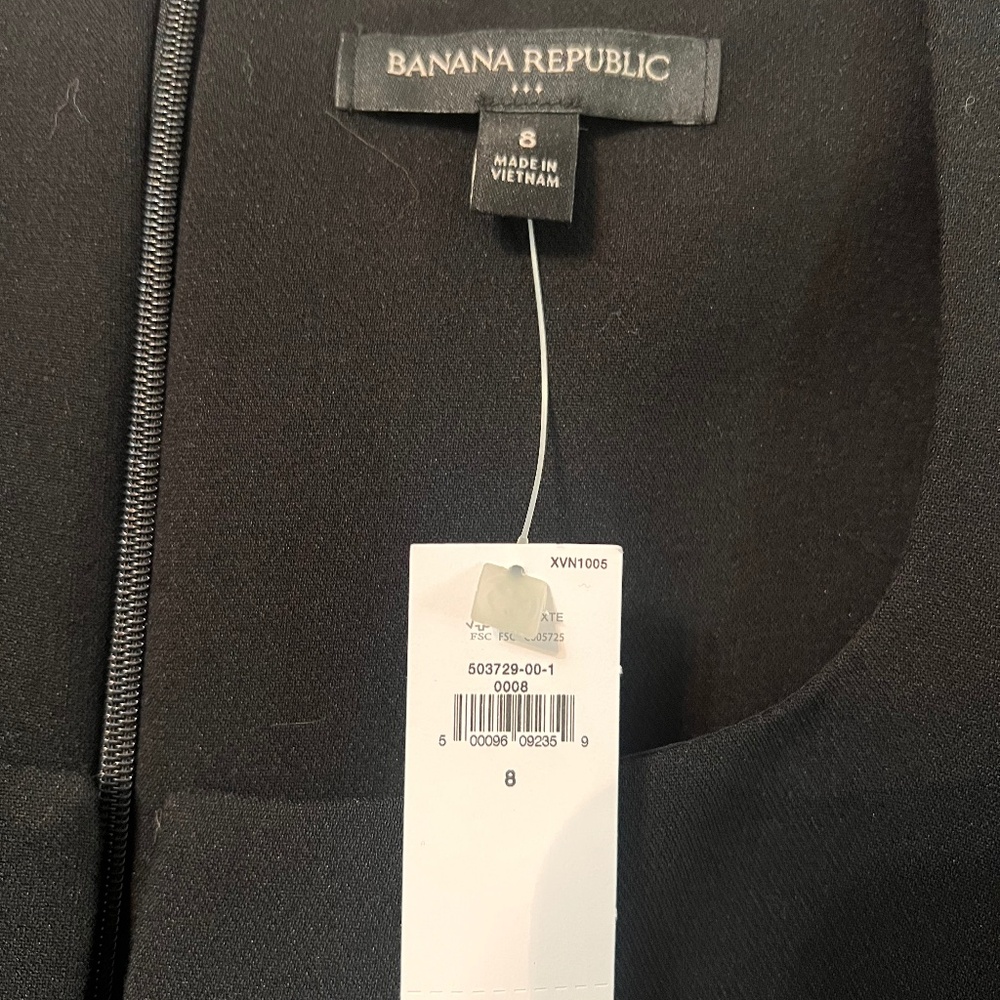 Banana Republic Factory Black Dress NWT